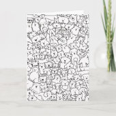 Doodle Art Blank Notecard Karte (Vorderseite)