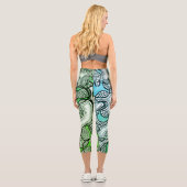 Doodle Art Capri Leggings (Rückseite)