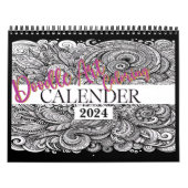 Doodle Art Coloring Blume - Kalender (Titelbild)