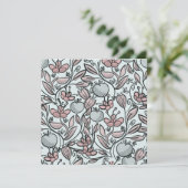 Doodle Art Dankeskarte (Stehend Vorderseite)