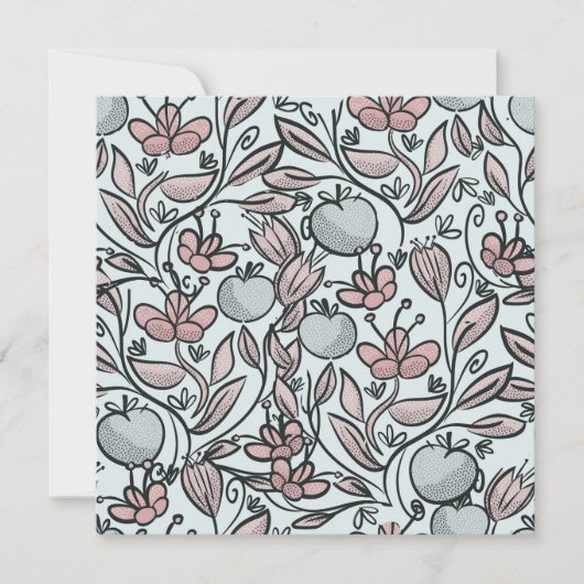 Doodle Art Dankeskarte (Vorderseite)