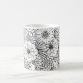 Doodle Art Design #1 zur Kaffee-Tasse Kaffeetasse (Mittel)
