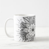 Doodle Art Design #1 zur Kaffee-Tasse Kaffeetasse (Links)
