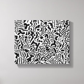 Doodle Art gestresste Canvas Print Leinwanddruck
