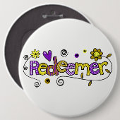 Doodle Art I Redeemer Button (Vorne & Hinten)