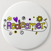 Doodle Art I Redeemer Button (Vorderseite)