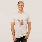 Doodle Art Icon Coole Erwachsene | Männer | Jungen Tri-Blend Shirt (Vorderseite voll)
