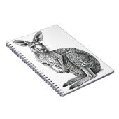 Doodle art Kangaroo Notizblock (Rechte Seite)