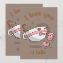 Doodle-Art-Latte-Art-Kaffee-Süße-Cartoon-Kunst