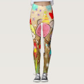 Doodle Art Leggings (Vorderseite)