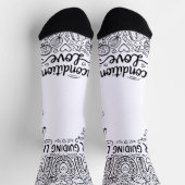 Doodle Art "Mama unser Leitstern" Socken (Oben)