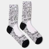 Doodle Art "Mama unser Leitstern" Socken (Rechts)