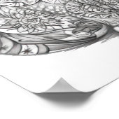 Doodle Art niedlich Cat Poster (Ecke)