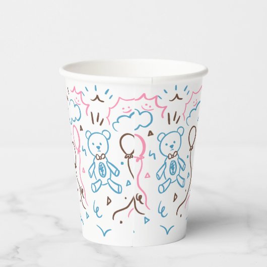 Doodle Art Pappbecher (Rechts)