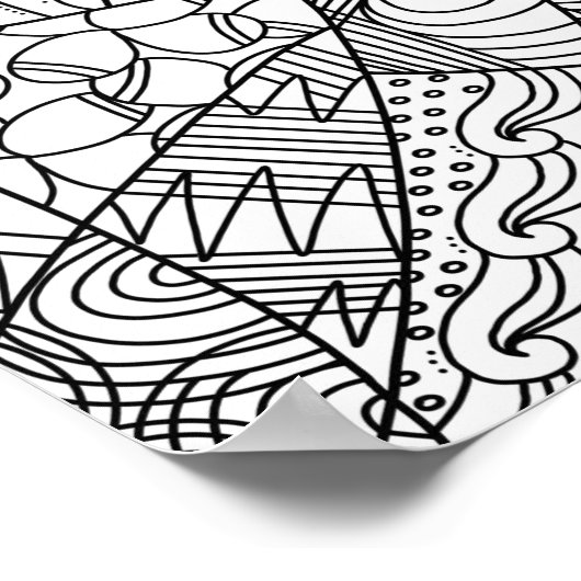 Doodle Art Poster (Ecke)