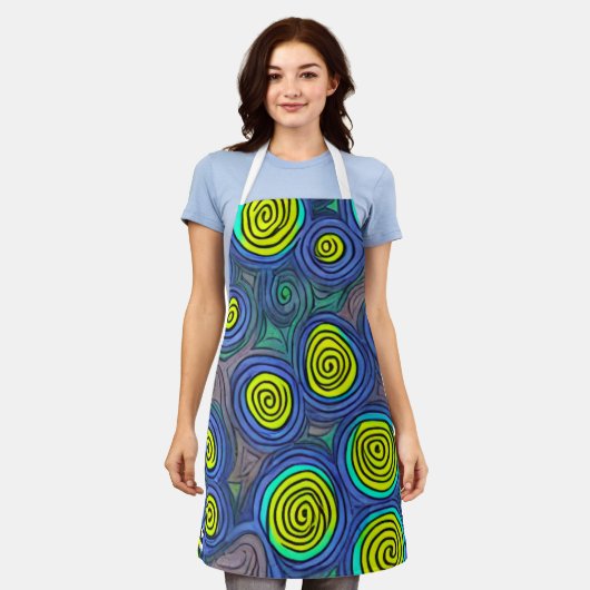 Doodle Art Schürze (Getragen)