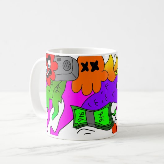 doodle art Tasse (Vorderseite Links)