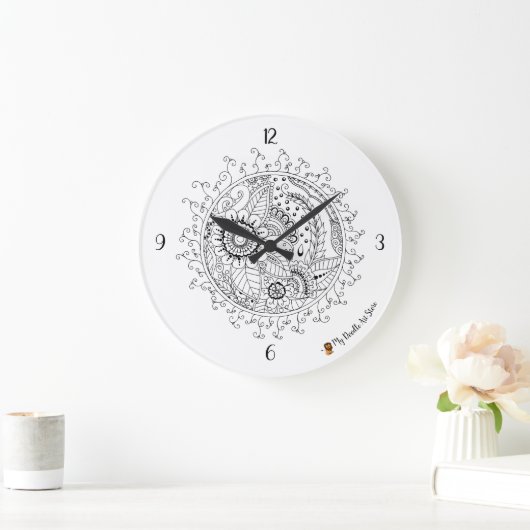 Doodle Art Uhr (Zuhause)