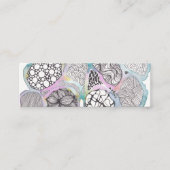 Doodle Art und Aquarell, Buchclub Telefonnummerkarte (Vorderseite)