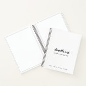 Doodle Art White Black Sketch Notizblock (Innenseite)