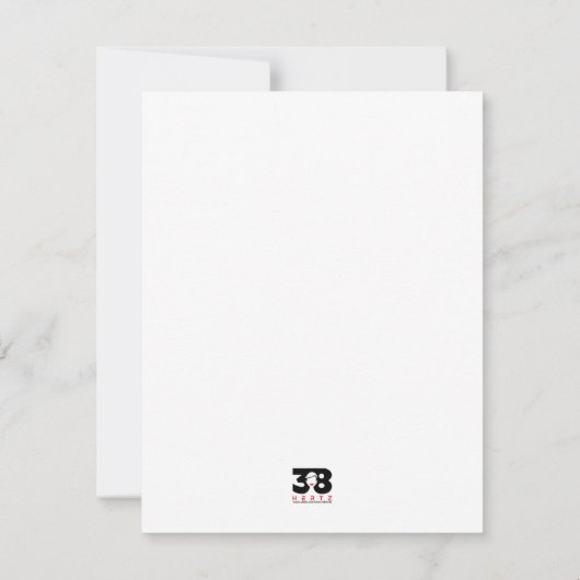 Doodle Art Wirbel Mitteilungskarte (Rückseite)