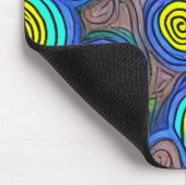 Doodle Art Wirbel Mousepad (Ecke)