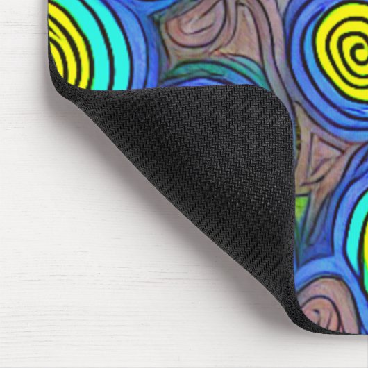 Doodle Art Wirbel Mousepad (Ecke)