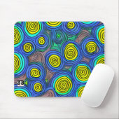 Doodle Art Wirbel Mousepad (Mit Mouse)