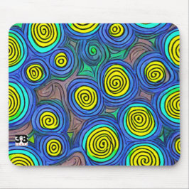 Doodle Art Wirbel Mousepad