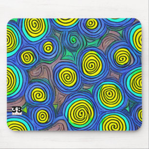 Doodle Art Wirbel Mousepad