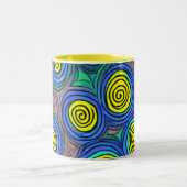 Doodle Art Zweifarbige Tasse (Mittel)