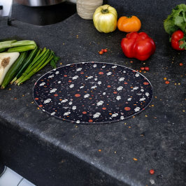 Doodle Astronaut Muster Schneidebrett