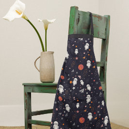 Doodle Astronaut Muster Schürze