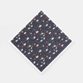 Doodle Astronaut Muster Serviette (Ecke)