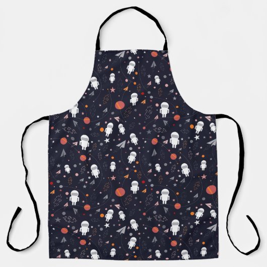 Doodle Astronaut Schürze (Vorderseite)
