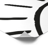 Doodle-Auge, nahtloses Muster. Poster (Ecke)