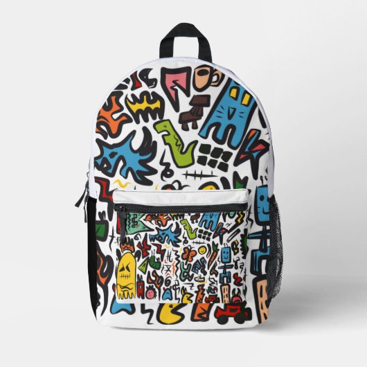 Doodle Bags Bedruckter Rucksack (Vorderseite)