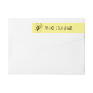 Doodle-Biene-Baby-Party Gelb