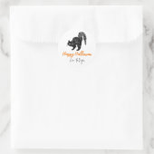 Doodle Black Cat Custom Halloween Stickers (Tasche)