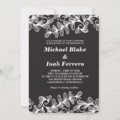 doodle Blätter Einladung (Vorderseite)