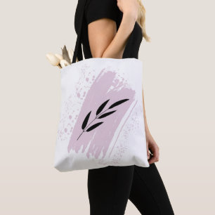 Doodle Blätter Tote Tasche