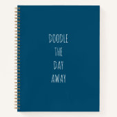 Doodle Blue Bullet Journal Notizblock (Vorderseite)