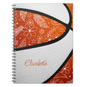 Doodle-Blume Basketball Notizblock (Vorderseite)