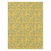 Doodle-Blume in blau und gelb Tischdecke (Vorderseite)