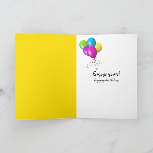 Doodle-Blume Karte (Innenseite)