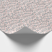 Doodle-Blume: Korallenblume Nahtlos. Geschenkpapier (Ecke)