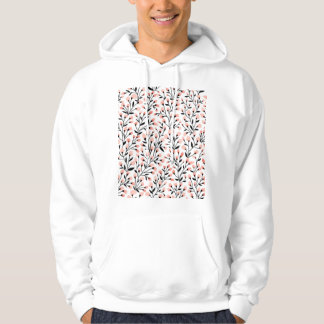 Doodle-Blume: Korallenblume Nahtlos. Hoodie
