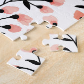 Doodle-Blume: Korallenblume Nahtlos. Puzzle (Seite)