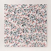 Doodle-Blume: Korallenblume Nahtlos. Puzzle (Horizontal)