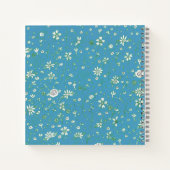 Doodle Blume L/Blue Notebook individuell anpassbar Notizblock (Rückseite)